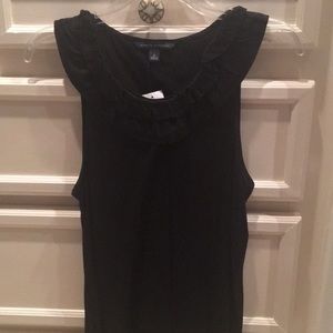 NWT Banana Republic black sleeveless shirt